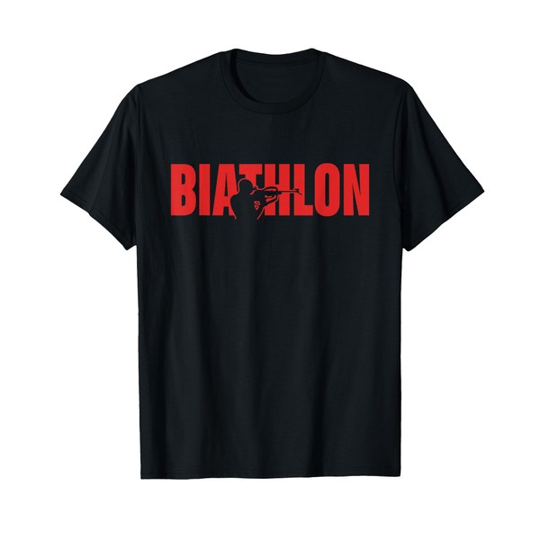 Funny Biathlon Biathlete Shooting Skiing Target Sports Lover T-Shirt