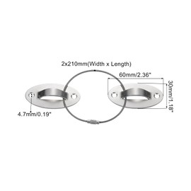 uxcell Furniture Anchors (4 Packs), Anti Tip Furniture Anchors for Proofing Iron Wall Anchors Straps Kit for Cabinets Bed Shelf Furniture Fasteners to Wall, Silver