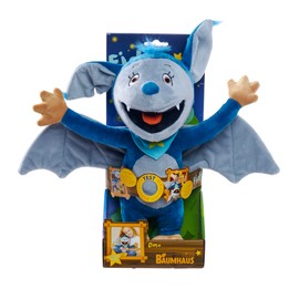 Fidi Bat Functional Plush, Press on the Stomach, Funny Word Games, 35 cm Plush Figure, from the First Months of Life