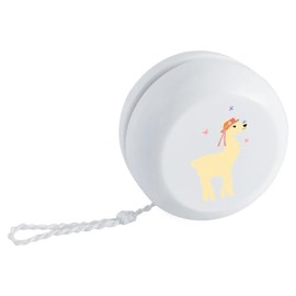 'Lama With A Butterfly On Her Nose' Retro Style Yo-Yo (YY00042770)