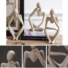 Heatunk Sandstone Resin Thinker Style Abstract Sculpture Statue - Collectible