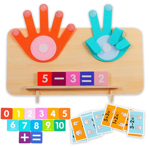 Preschool Learning Number Toys for Toddlers, Finger Counting Math Toys,