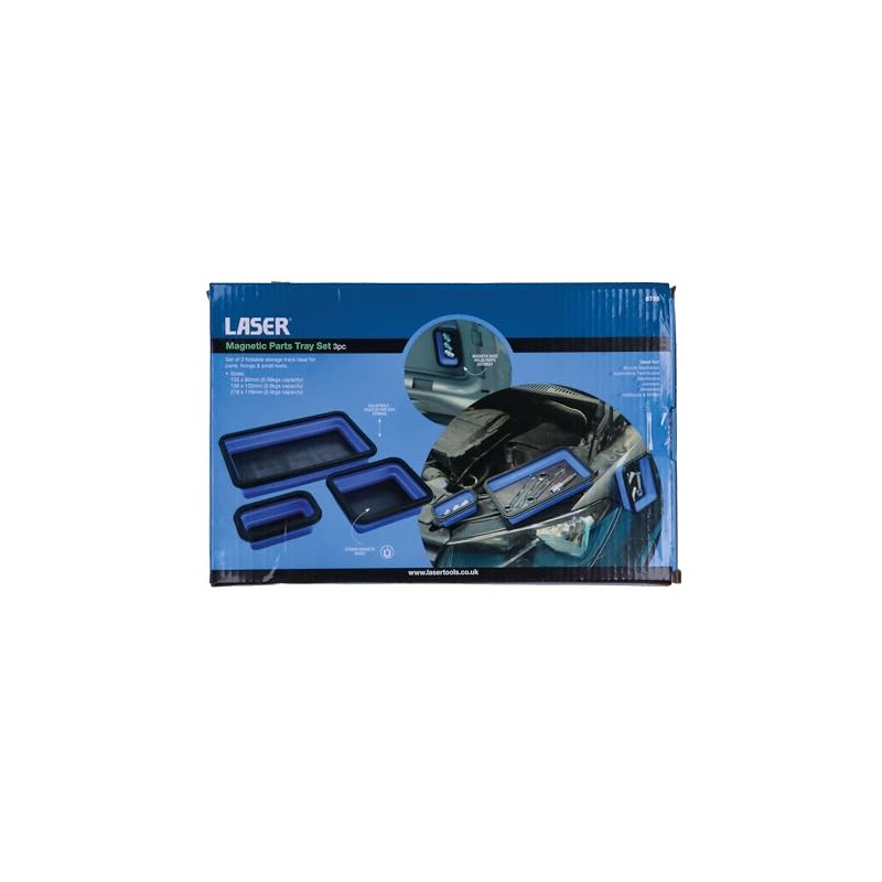 Laser 8755 Magnetic Parts Tray Set 3pc