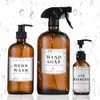 24 Pcs Waterproof Soap & Lotion Labels - Reusable Stickers