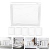 Vaguelly 6pcs Transparent Portable Makeup Bags Compact Travel Organizers Handheld