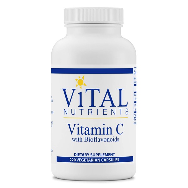Vital Nutrients Vitamin C with Bioflavonoids | Vegan Supplement for Immune Support* | 1000mg Vitamin C and 500mg Citrus Bioflavonoid | Gluten, Dairy and Soy Free | Non-GMO | 220 Capsules