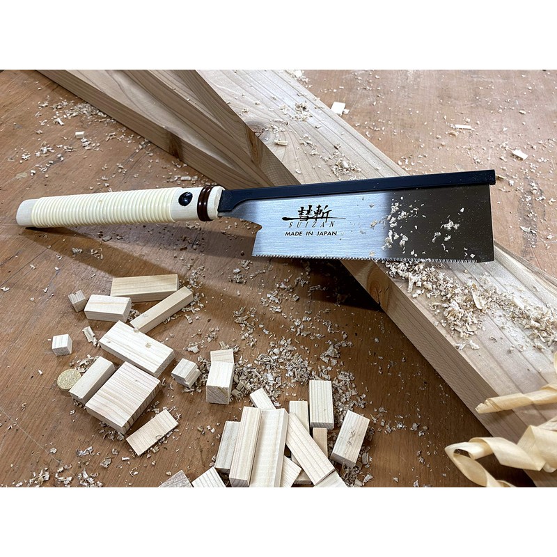 SUIZAN Dozuki Dovetail Saw 6" Crosscut - Professional Japanese Pullsaw