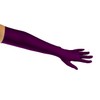 Matte Satin Over Elbow Gloves, Plum