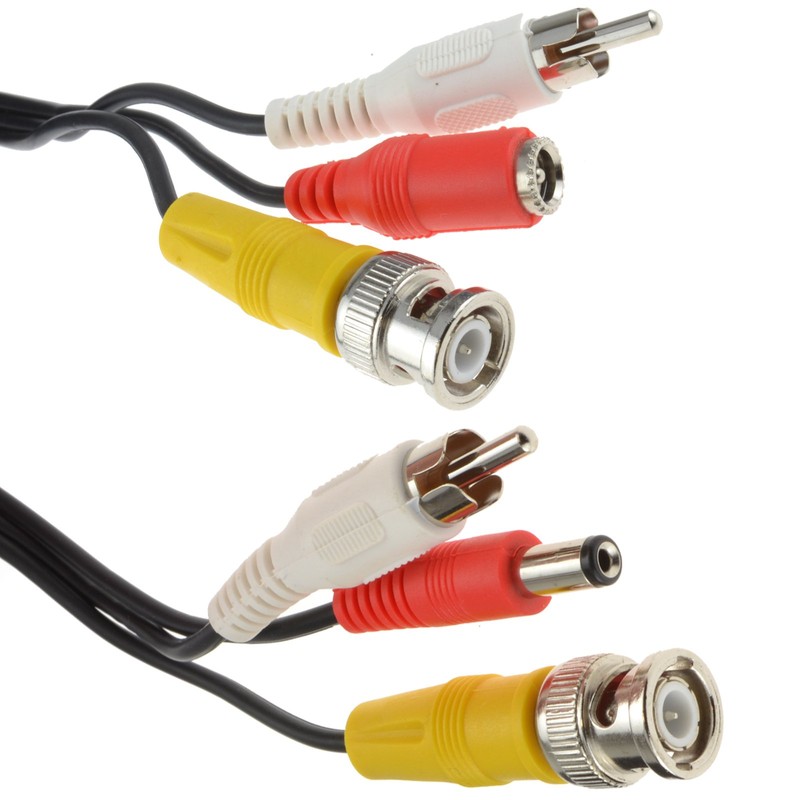 kenable CCTV Lead BNC Video RCA Phono Audio and 2.1mm