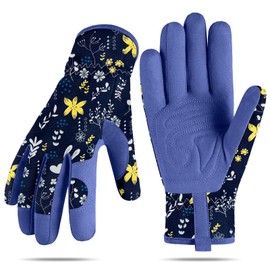 Baidast Gardening Gloves for Women Garden Gloves for Womens Thorn Proof for Women's Gifts Digging Planting Pruning Weeding(Purple)