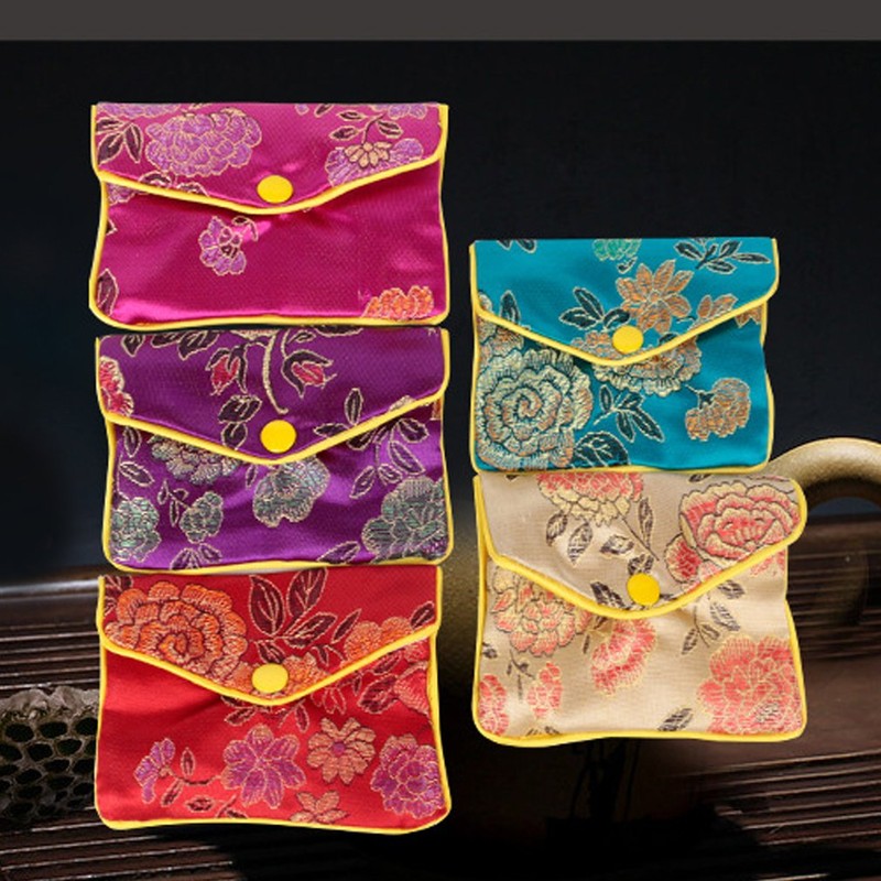 MorTime Jewellery Jewelry Silk Purse Pouch Gift Bags, Multiple Colors,