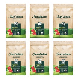 Juan Valdez Organic Ground Coffee, Balanced Roast 10 OZ - Premium Colombian Coffee USDA Organic Certified - 100% organic coffee free of chemicals in its cultivation process (Pack of 6)