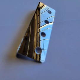 del toro hydraulics LOWRIDER HYDRAULICS SWITCH PLATE /PANEL 4 HOLE SHOW CHROME  BRAND NEW