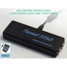 Kinesis Savant Elite2 Programmable USB Foot Switch (2 Port Control Module and Single Pedal)
