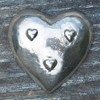 Heart Shaped Fine Pewter Salt Bowl With Salt Spoon, Handcast