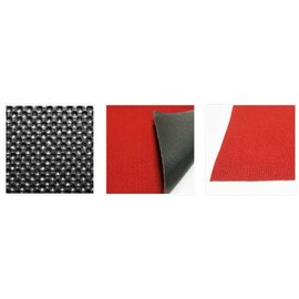 Crowd Control Center Party Hollywood Style Event RED Carpet & Event Rugs, (Red 3' x 15')