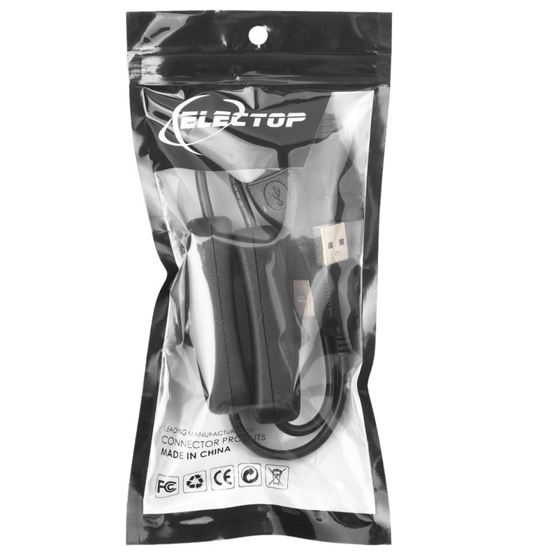 ELECTOP 2 Pack Male to Female USB Cable with On/Off