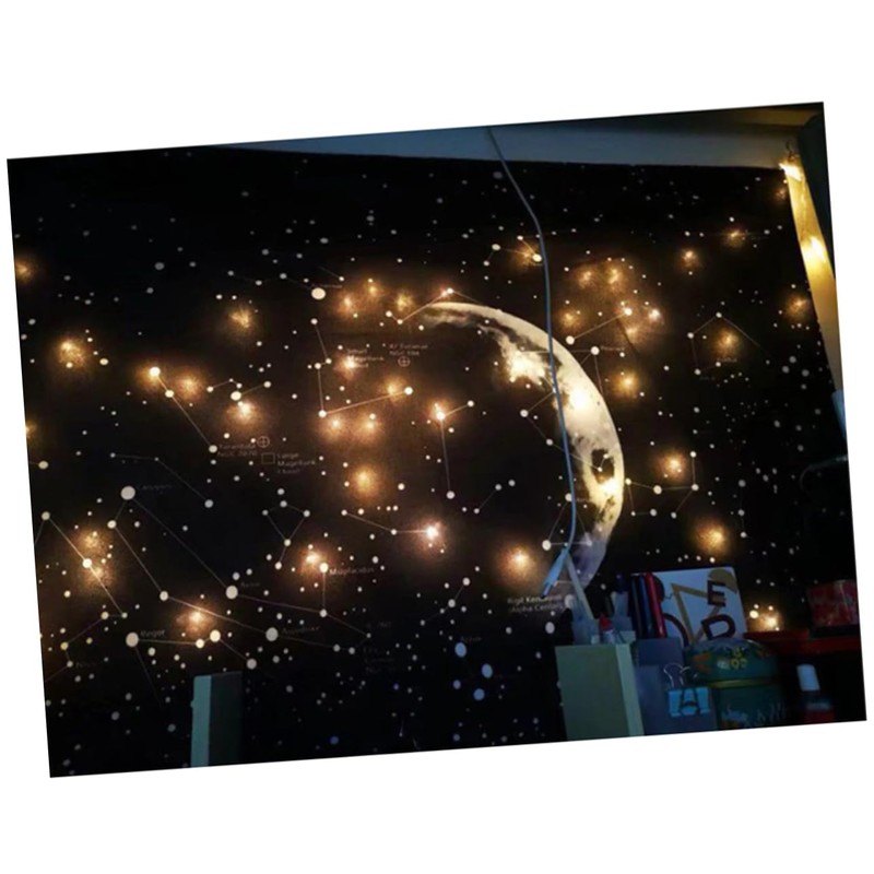 Zerodeko Cosmo Moon Tapestry Plush Decorative Hanging Cloth for Living