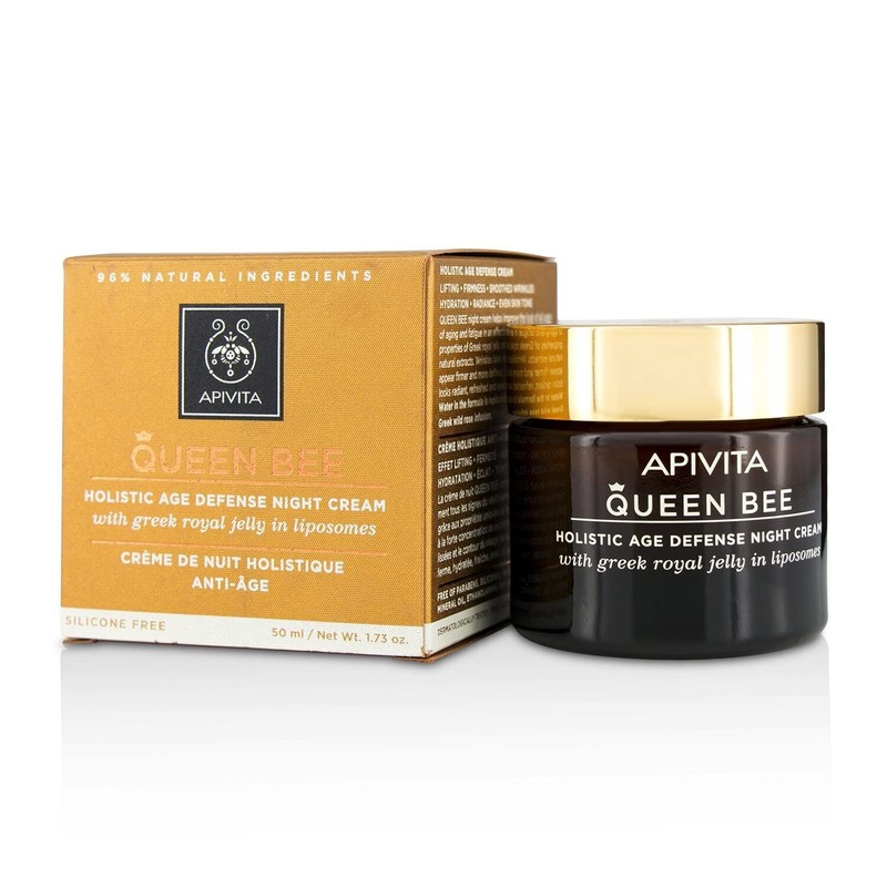Apivita Additionally minimizes imperfections (mild exfoliating action)