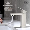 KENES Single Handle Bathroom Sink Faucet, Brushed Nickel Vanity Faucet
