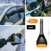Fiskars Solid Car Ice Scraper with Hard and Soft Edge,