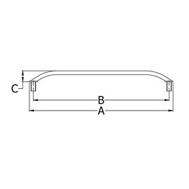 White Water Stainless Oval Grab Rail