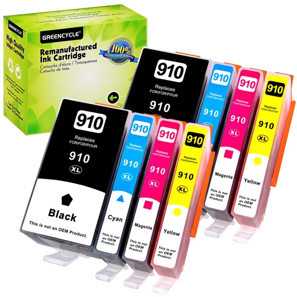 greencycle 910 Combo Pack Ink Cartridge Replacement for HP 910XL