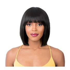 Q Katia Synthetic Wig by It's a Wig in TTPGolden Copper, Cap Size: Average, Length: Medium