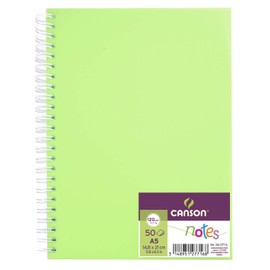 Notes Canson A5 gladki 50 kartek zielony