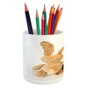 Lunarable Easter Pencil Pen Holder, Happy Easter Words on Egg