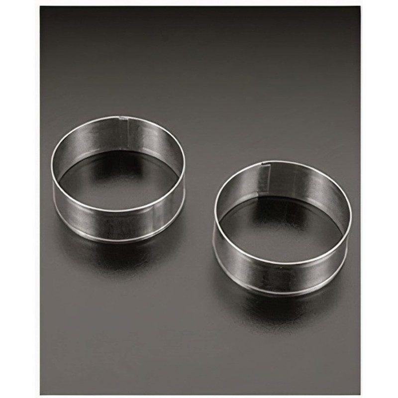Metaltex Stainless Steel All Purpose Cooking Rings, Silver, 8 cm,