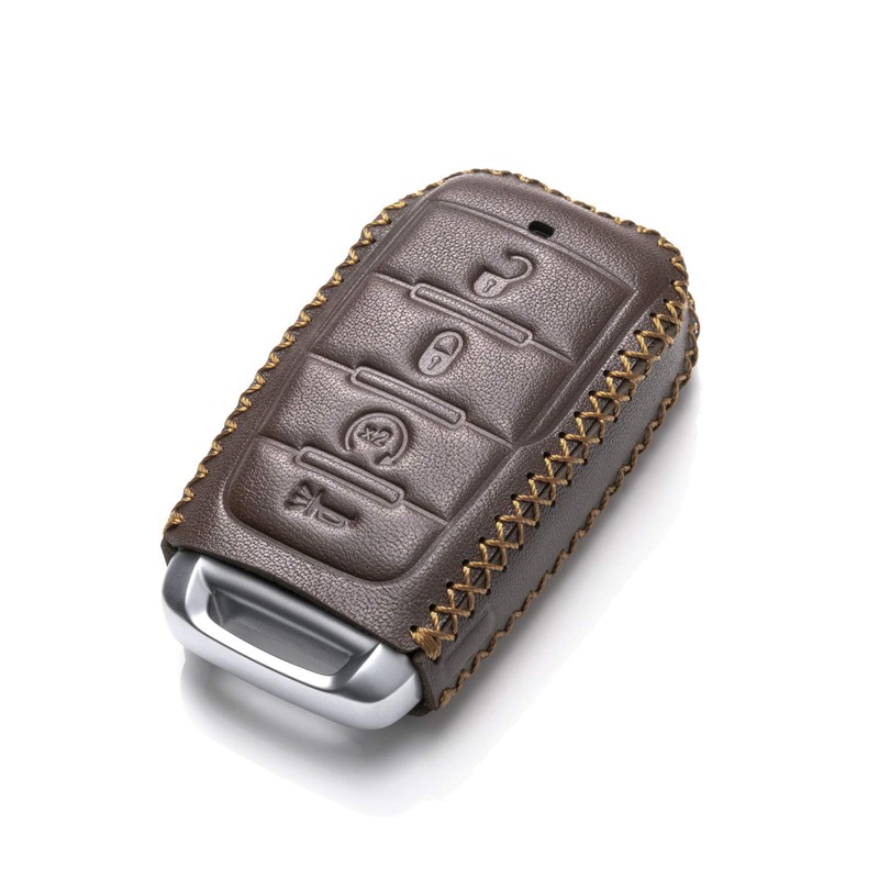 Vitodeco Genuine Leather Smart Key Fob Case Cover Protector Compatible