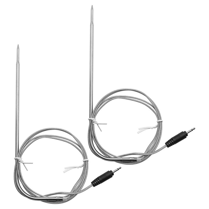 ANCLLO Dual Probe Digital Thermometer Wireless Programmable Temperature Gauge Meter