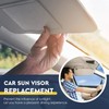 Right Passenger Side Sun Visor with Light Fit for Toyota