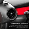 4 Pcs Air Outlet Cover Carbon Fiber Style Dashboard AC