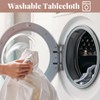 Odot Washable Tablecloth Round 110 cm Elastic Lotus Effect Tablecloth