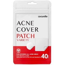 Avarelle Parches hidrocoloide, árbol de té, aceite de caléndula, CICA (40 parches variados)