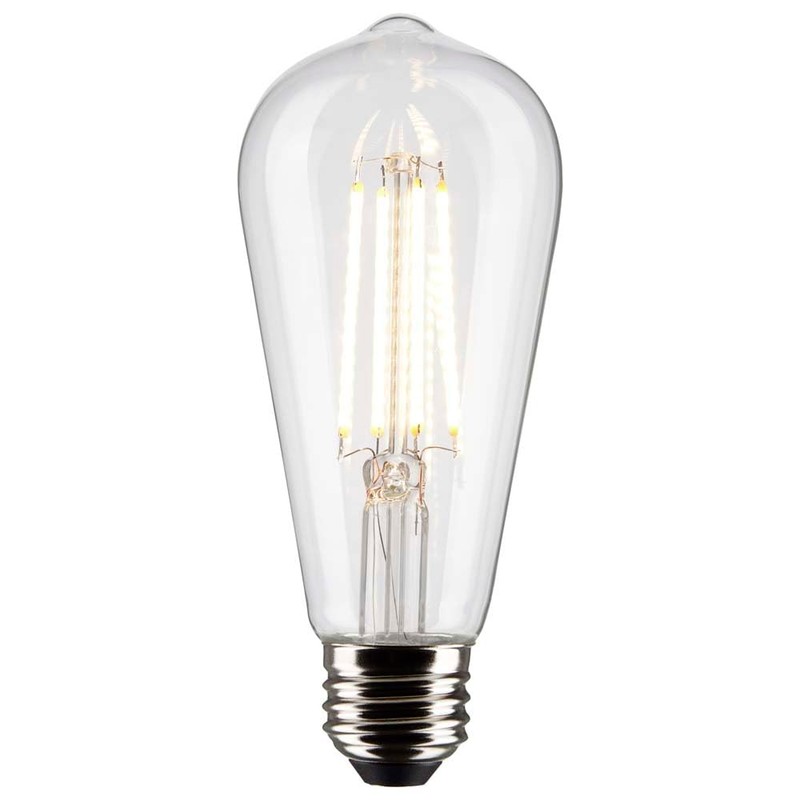 Satco S21364/06 8-Watt LED E26 Light Bulbs, 3000K, 15000 Hour