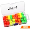 Dovesun 52pcs Foam Floats Pompano Rigs Fishing Rig Floats Fly