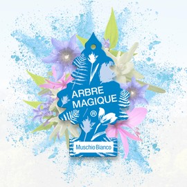 Arbre Magique Duo-Pack Weißer Moschus – Auto-Lufterfrischer – 7 Wochen frischer und entspannender Duft – konstante Haltbarkeit – Sauberes Pfofumo – Frisches und entspannendes Aroma