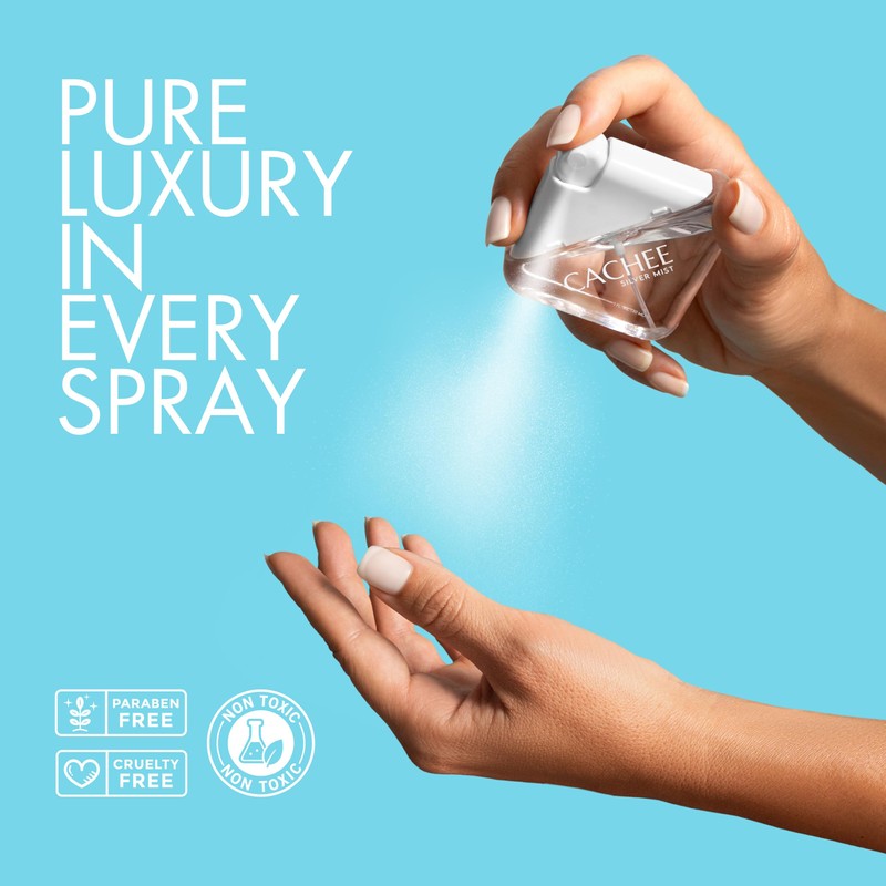 Hand Sanitizer Spray, Silver Mist, Travel Size, Kills Germs &