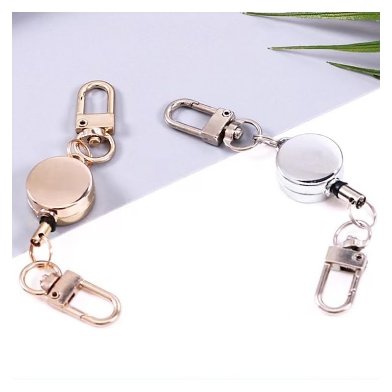 Plus Nao Reel Keychain, Key Ring, Elastic Reel, Canavilla, Reel