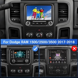 Android 13 Car Radio Stereo for Dodge RAM 2013-2019 1500/2500/3500, 7 inch Touch Screen Head Unit with Carplay/Android Auto SWC GPS WiFi Bluetooth FM RDS AM DSP SWC Backup Camera