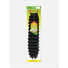 Vivica A Fox Zulu Braid Collection - 22 Inch Deep Twist Latch Hook Crochet Braid, 26 Strands (1-Pack, Mix and Match Colors), Color 4 Medium Dark Brown