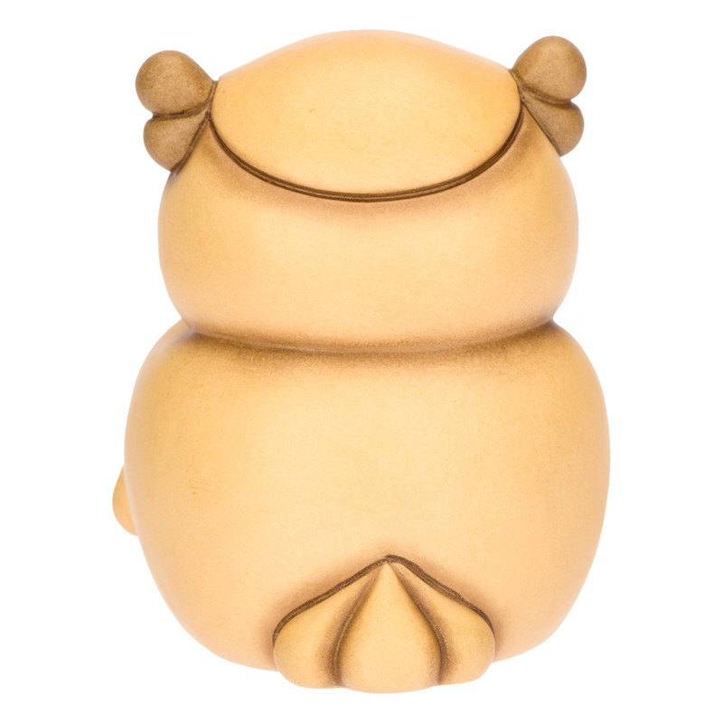 THUN - Gufo con Quadrrifolglio Giallo, ceramica