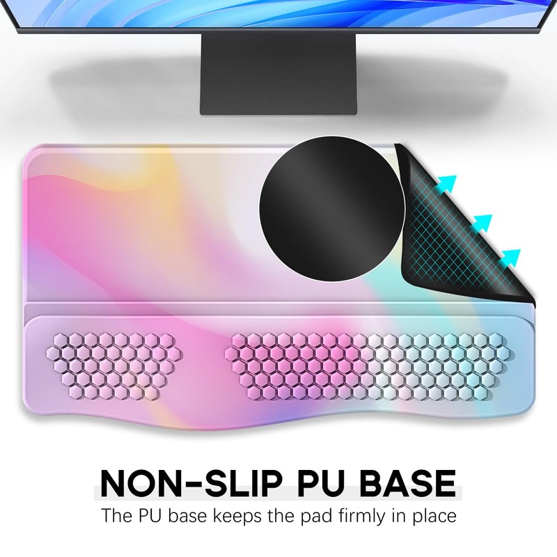 JIKIOU Keyboard Stand with Wrist Rest, Computer Keyboard Stand Pad