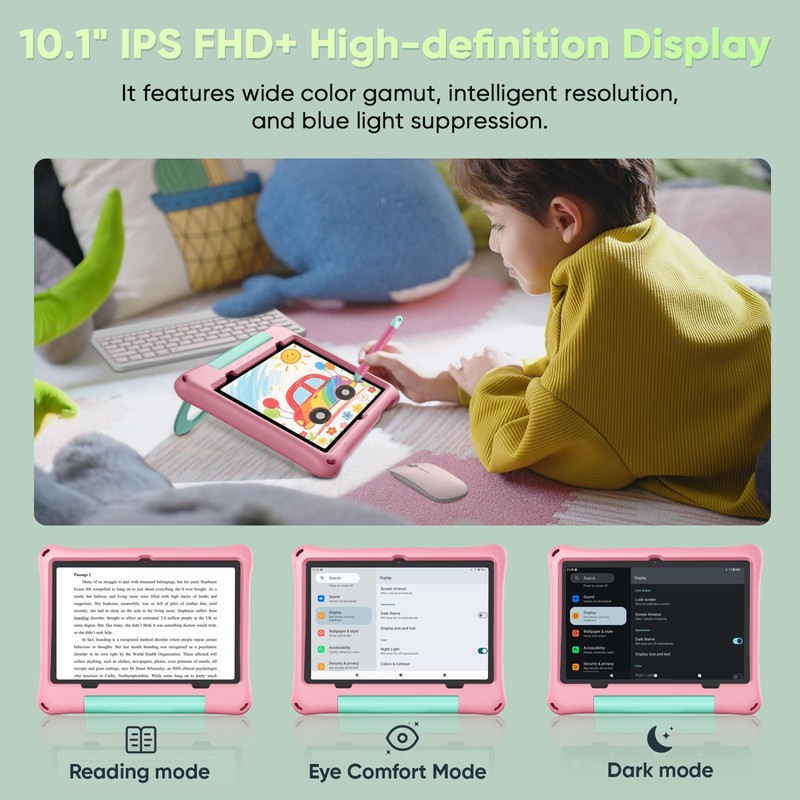 aiprotablet Kids Tablet, Android 16 Tablet for Kids 10 inch