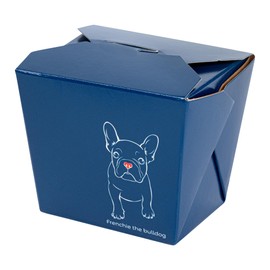 Bio Tek 2.8 x 2.2 x 2.5 Inch Food Containers, 50 Noodle Takeaway Boxes - Disposable, Sturdy, Frenchie Paper 8 Ounce Take Out Boxes, Rectangle, For Hot And Cold Foods - Restaurantware