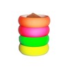 NEON NATION 4 Pack 1980s Style Costume Bracelets 1" Bangles