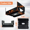 10PCS 4x4 Post Base for Concrete Heavy Duty Black E-Coated